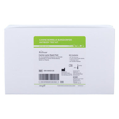 Abaxis VetScan® Lyme Rapid Test Kit,"White test kit box with green label"