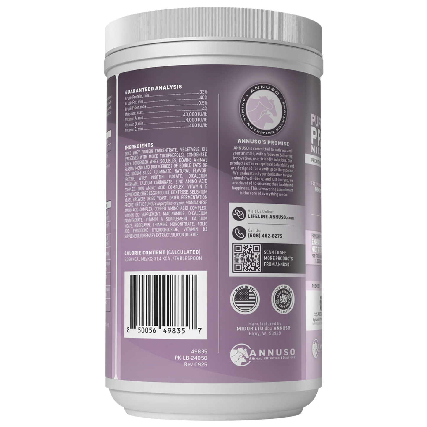 Annuso Premier Puppy Milk Replacer