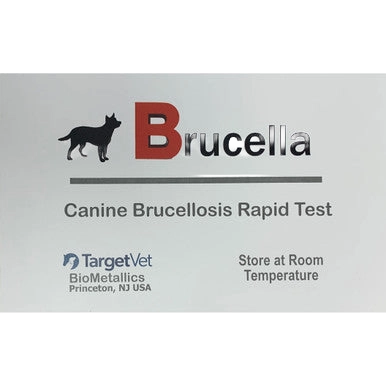 Brucellosis Rapid Test,"Front view of rapid test kit box"
