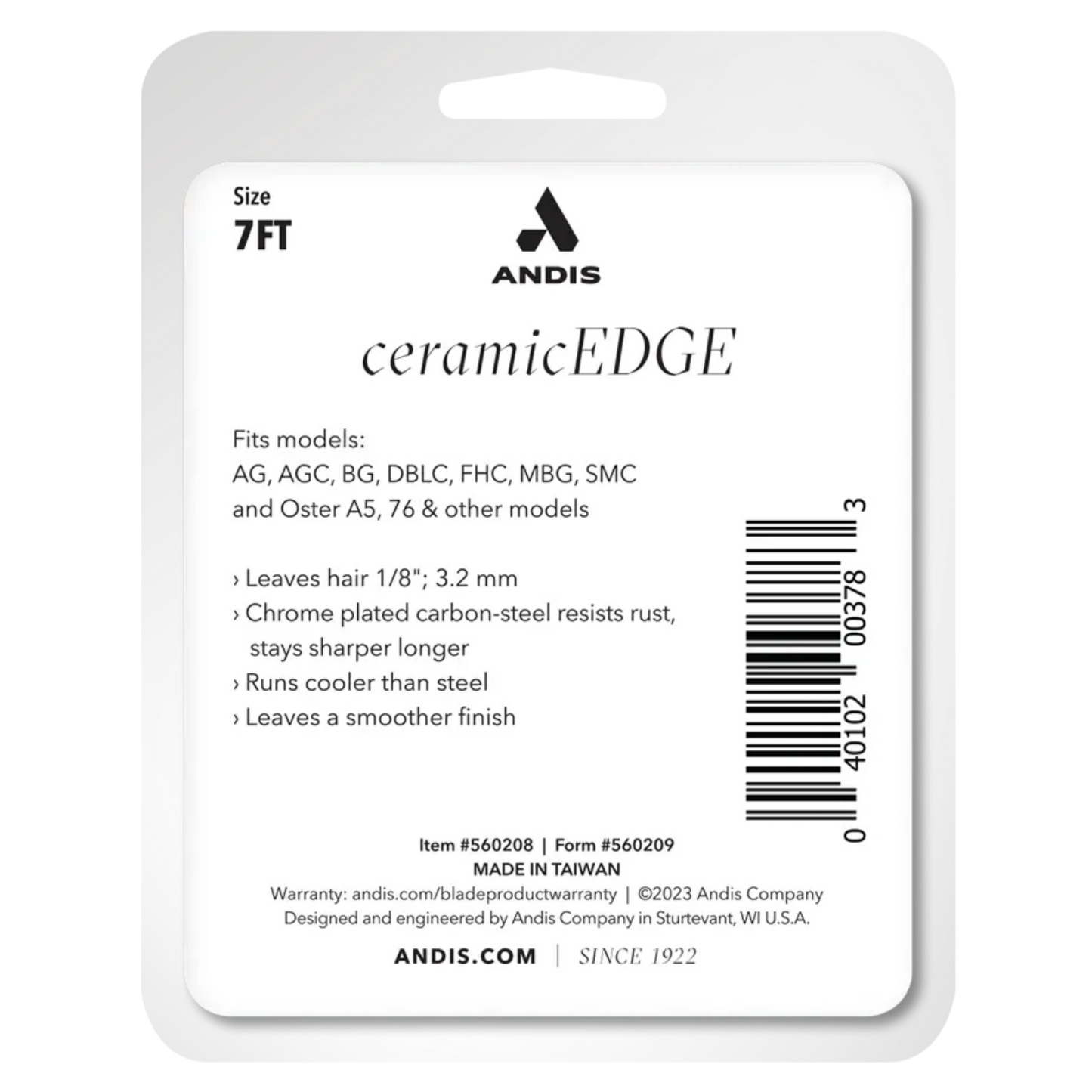 #7FT CeramicEdge Detachable Blade by Andis