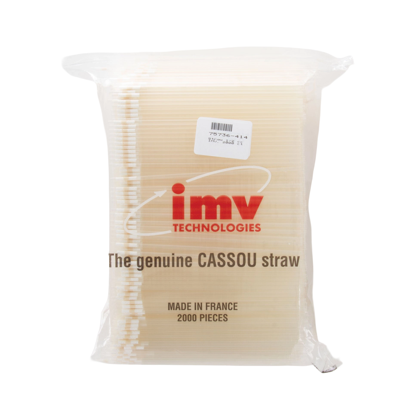 Freezing Straws,"Sealed clear bag of stacked cream-colored straws"