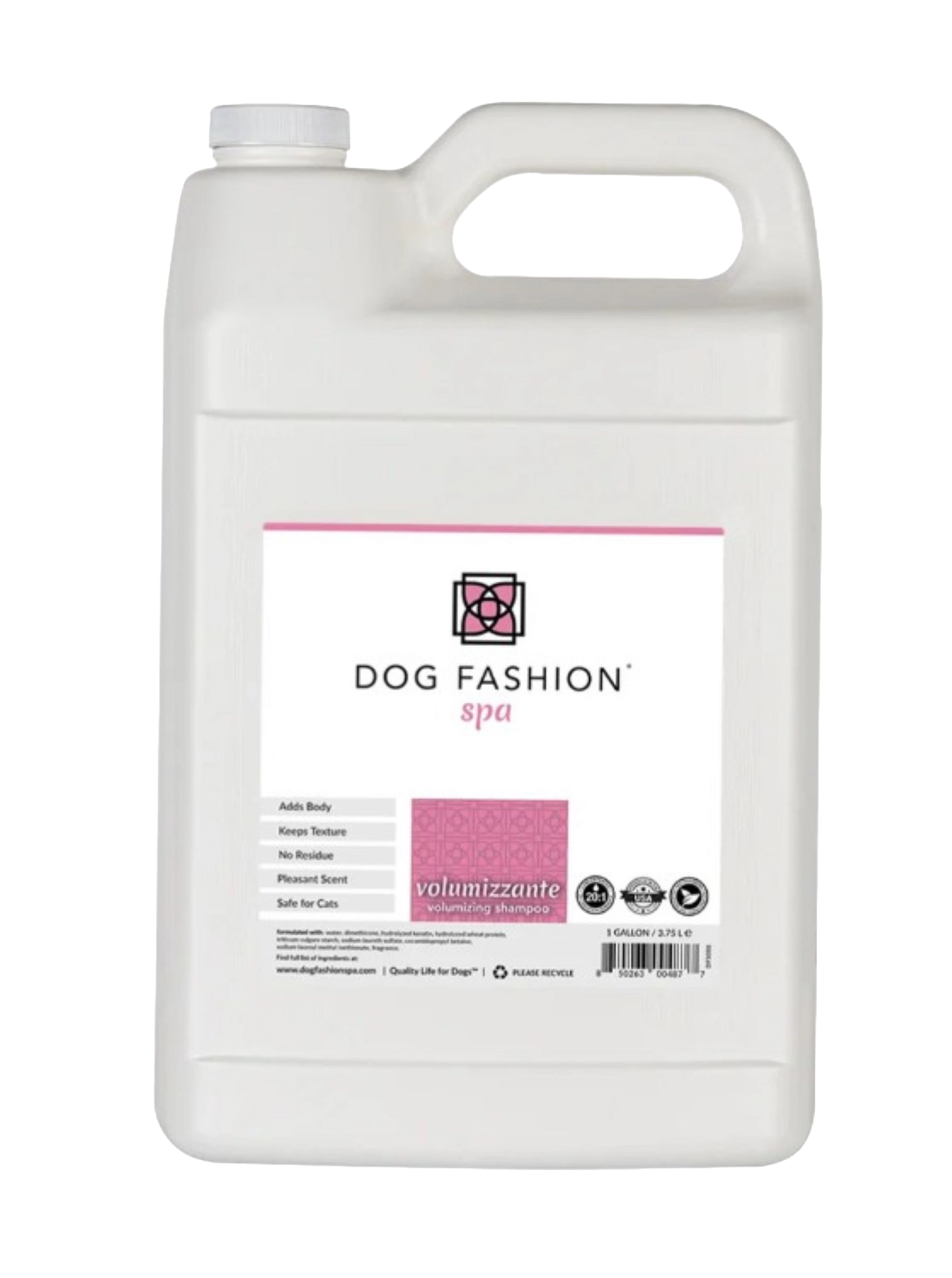Volumizzante Volumizing Shampoo,"Large white gallon bottle with handle and front label"