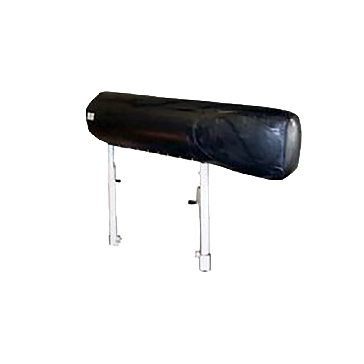 Equine Breeding Phantom 2 Leg,"Black padded cylindrical phantom with two metal legs"