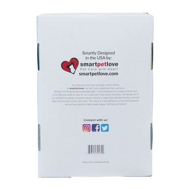 Snuggle Puppy Starter Kit,"Back of product box with logo and social media icons"