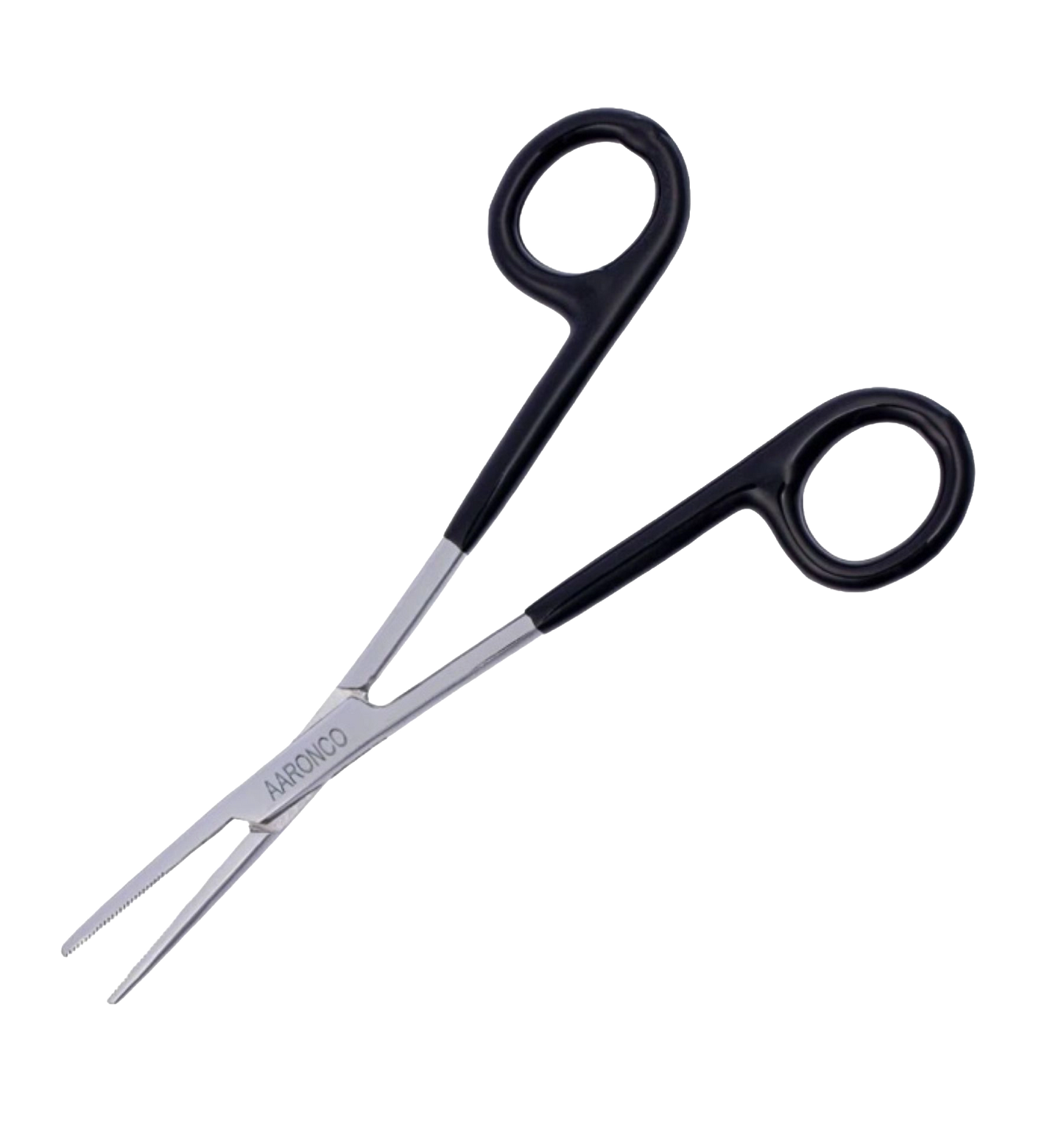 "Aaronco 5.5"" Hairmostat Ear Hair Puller and Tick Remover","Metal hemostat tool with black finger loop handles"