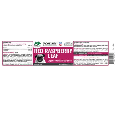 Organic Red Raspberry Leaf Powder,"Supplement box with raspberry leaf label"