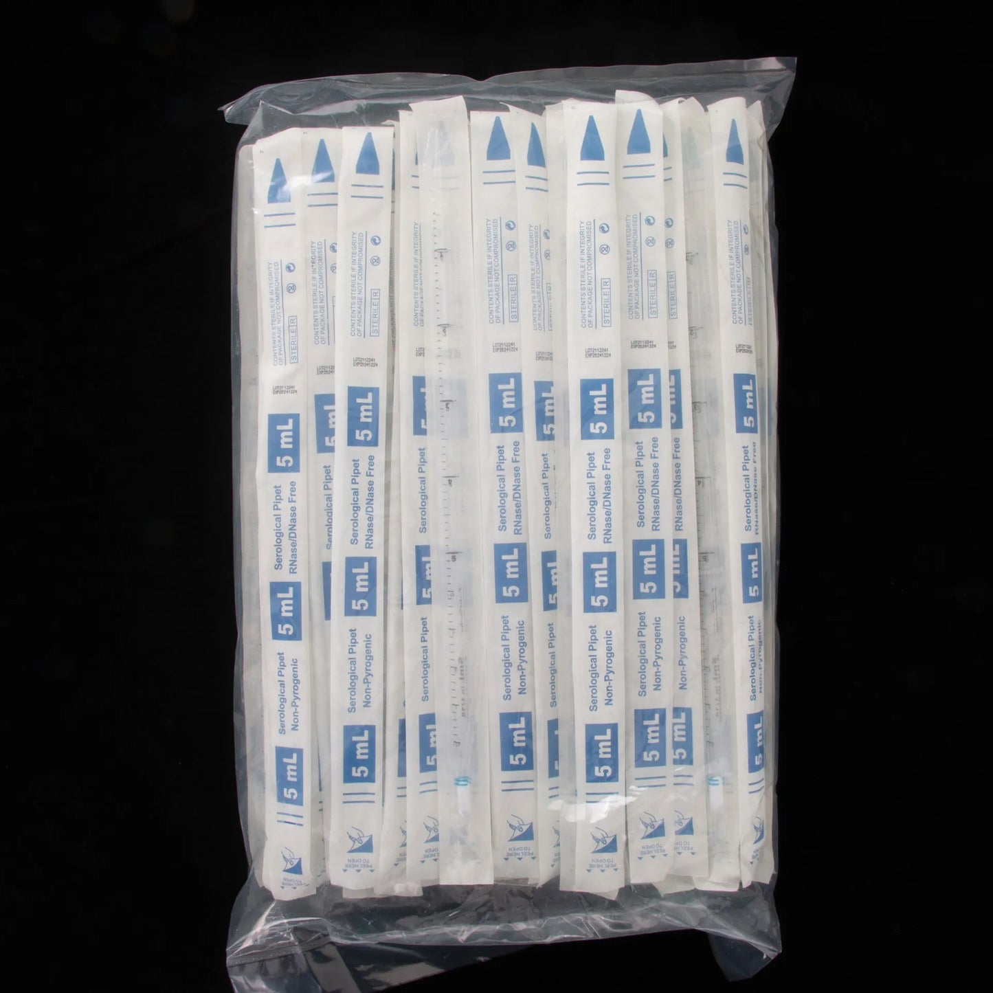 Serological Pipette, Sterile,"Pack of individually wrapped clear pipettes"