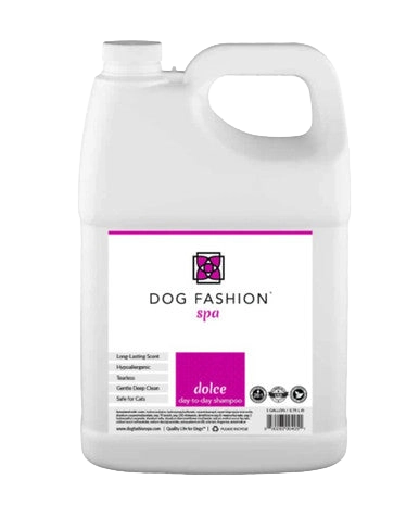 Dolce Day-to-Day Shampoo,"Large white shampoo jug with handle and front label"