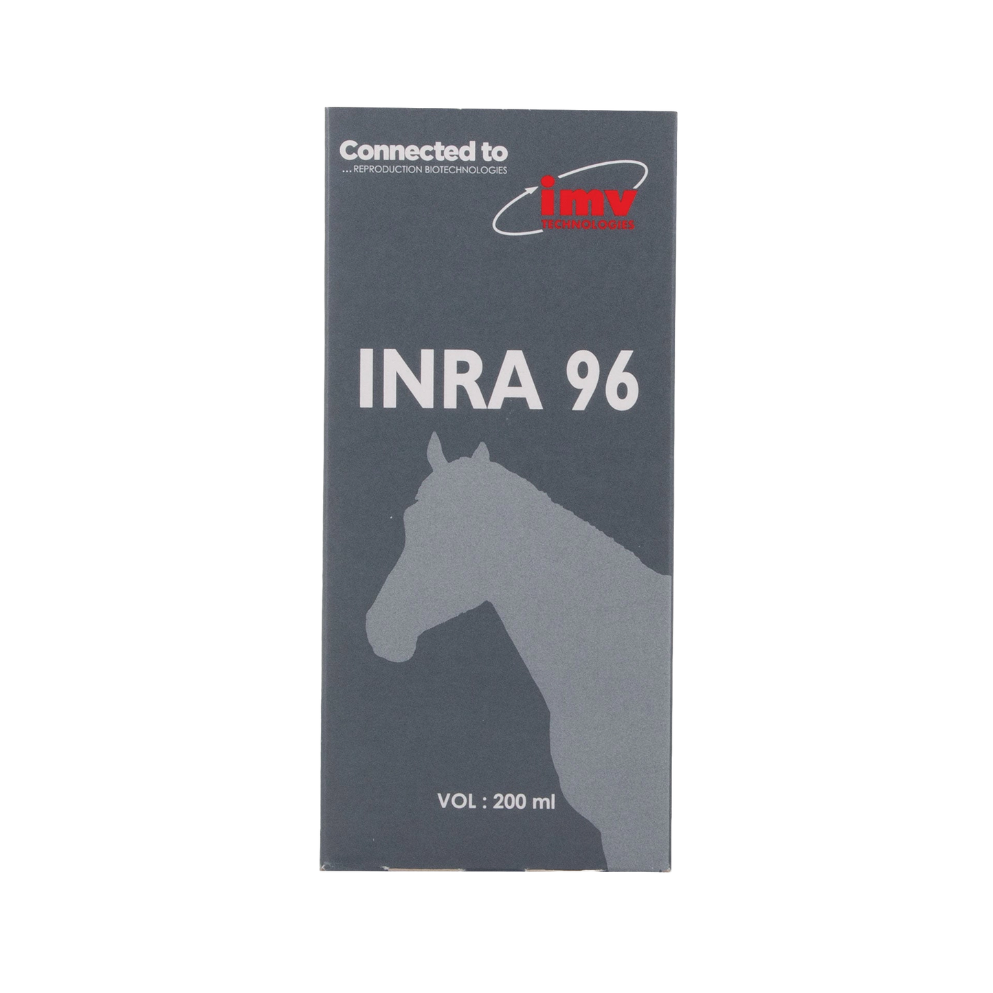 INRA 96 Extender,"Dark product box with horse head silhouette"