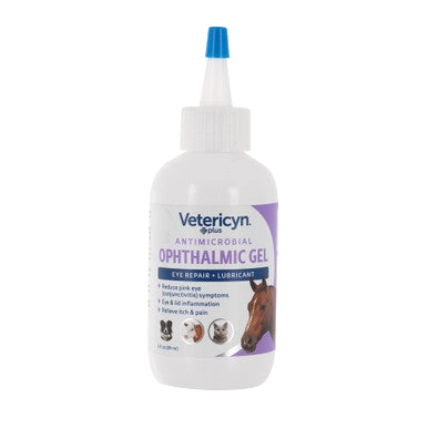 Vetericyn® Plus Animal Ophthalmic Gel,"White squeeze bottle with blue nozzle cap"