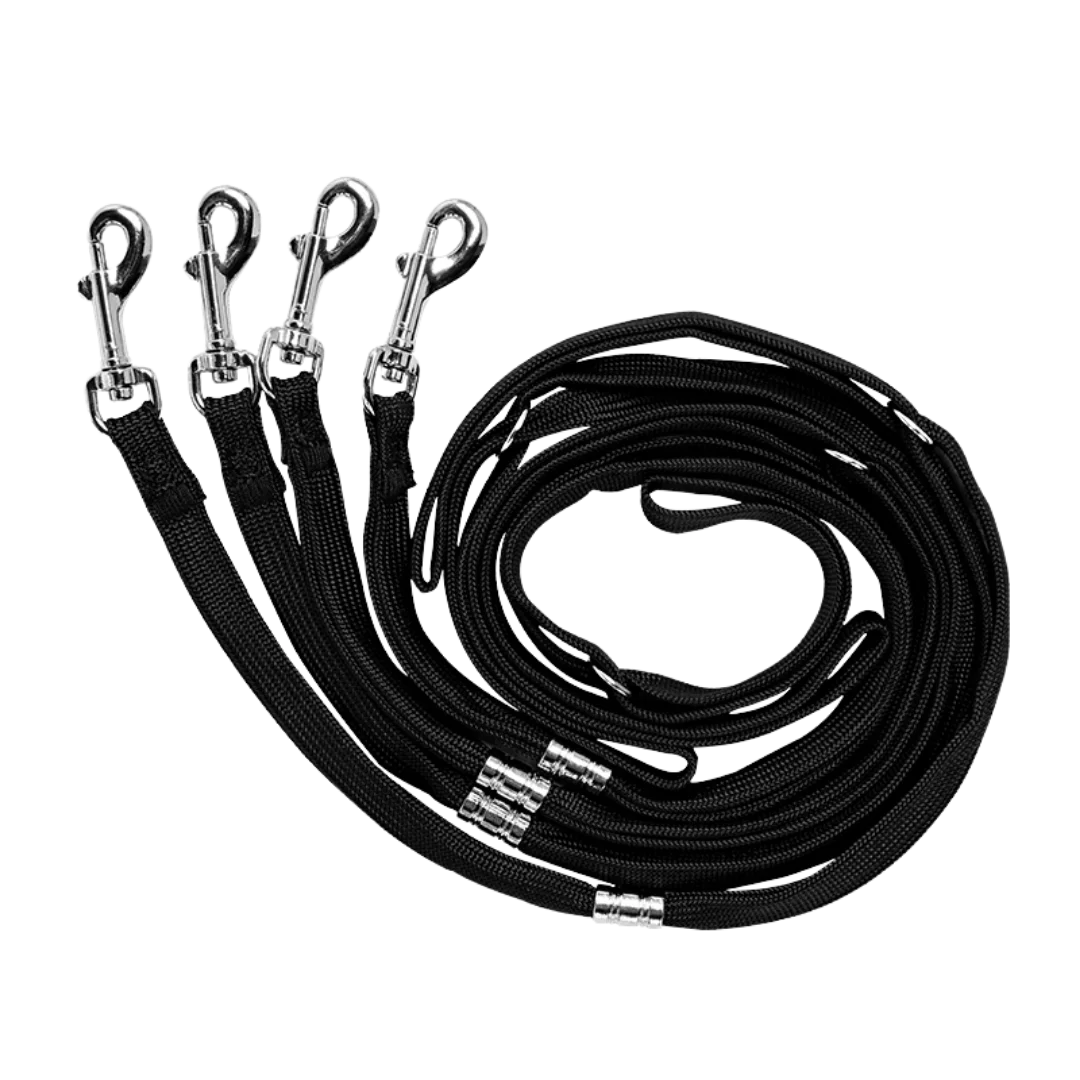 "50"" Dog Grooming 999P Electric Table with Drawer by Waggz","Coiled black grooming restraint cords with four metal snap hooks"