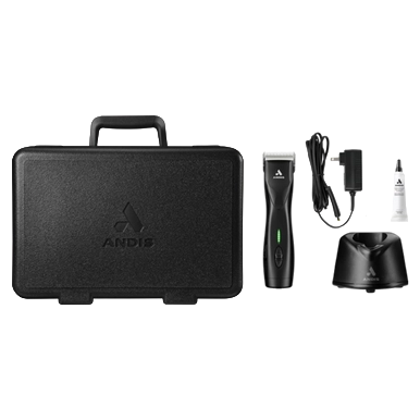 Pulse ZR II Detachable Blade Clipper with 10CeramicEdge blade by Andis,"Clipper kit with carrying case, charging stand, cord, and oil bottle"