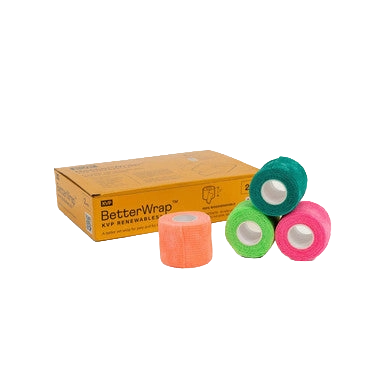 BetterWrap™ Neon 2","Box with four colorful wrap rolls"
