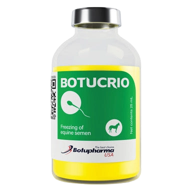 BotuCrio Freezing Extender,"Small vial with green and yellow label and silver cap"