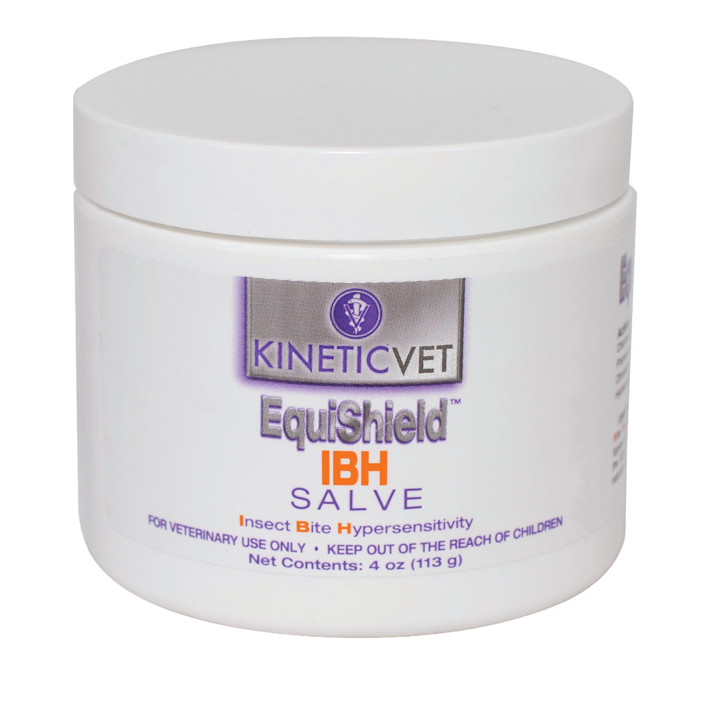 EquiShield® IBH Salve and Spray,"White salve jar with screw-top lid"