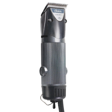 Oster® Golden A5® 2-Speed Clippers for Pets,"Front view of corded pet clipper with metal blade"