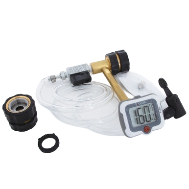 Missouri AV Fill Kit with Thermometer,"Clear coiled tubing with brass fittings and digital thermometer"