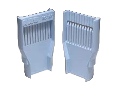 Bubbler Combs/Disp ARS,"Two light blue plastic comb inserts"