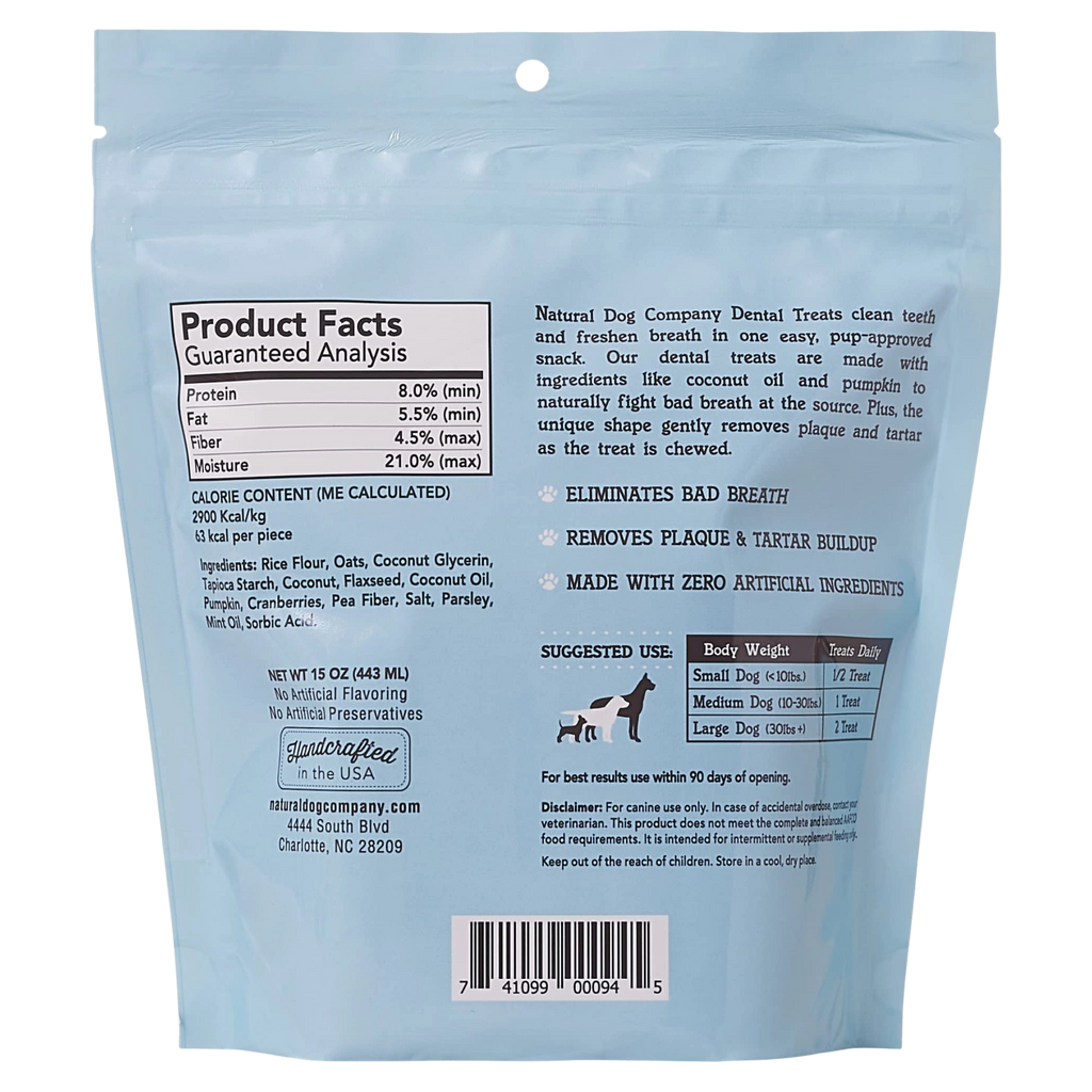 Dental Treats by Natural Dog Company
