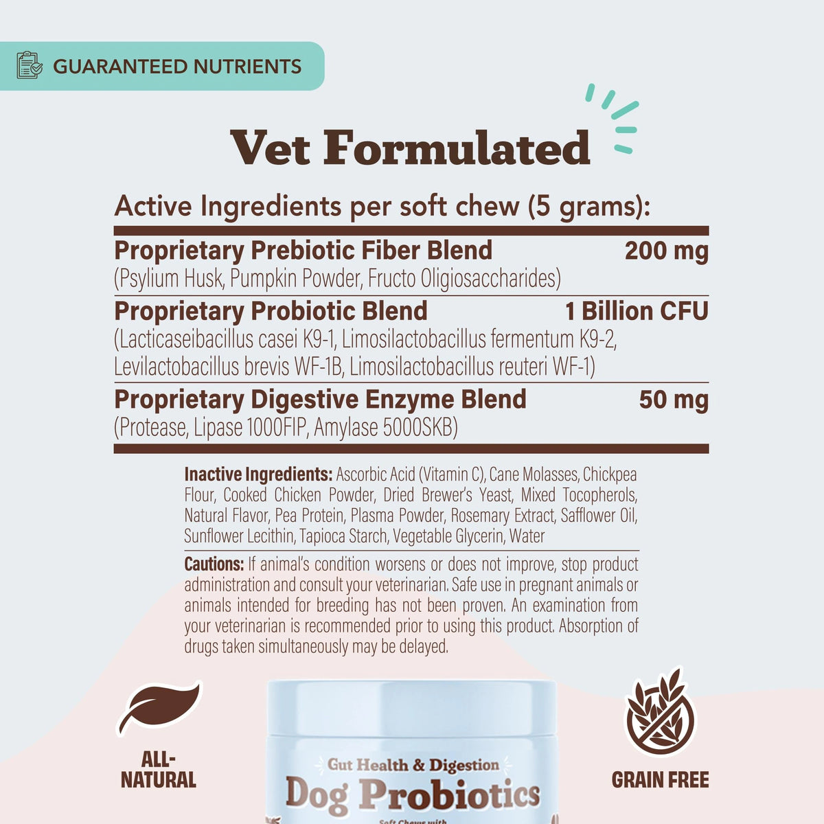 Probiotic Supplement by Natural Dog Company