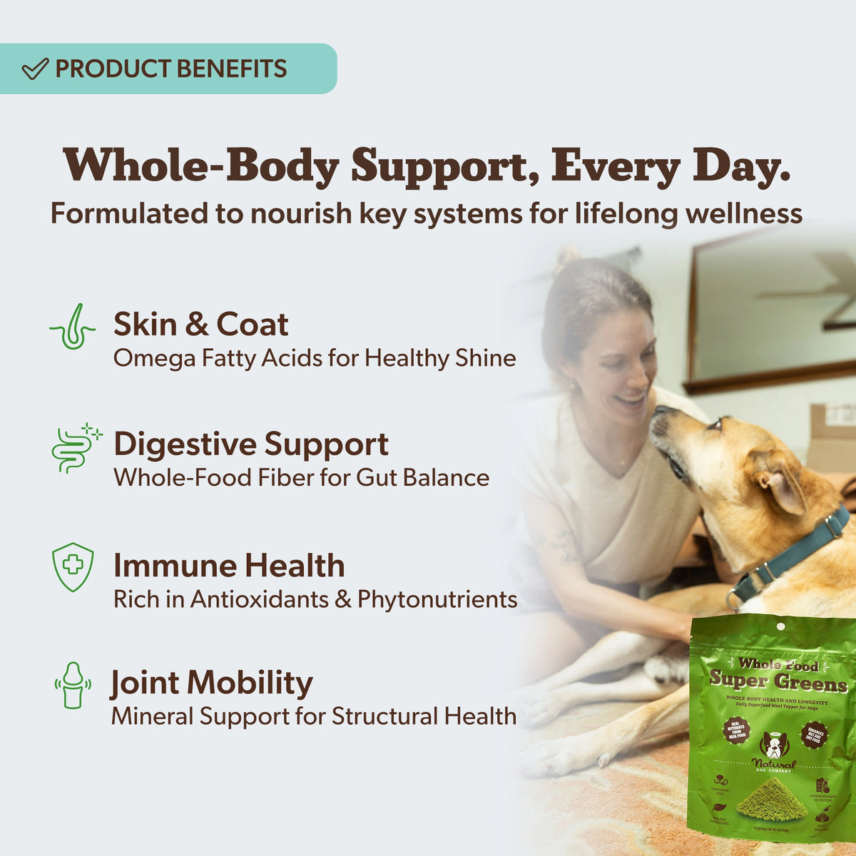 Super Greens Granules by Natural Dog Company