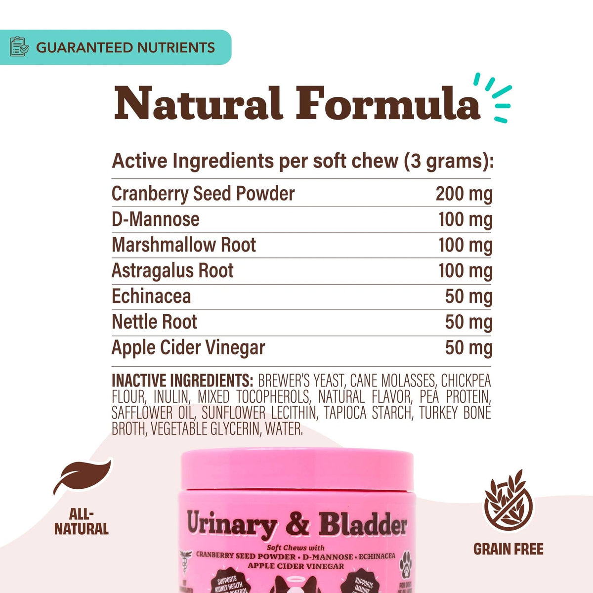 Urinary/Bladder Supplement by Natural Dog Company