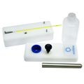 Manual Ball Sealer,"Sealer kit with bottle, white blocks, blue cap, and metal rod"