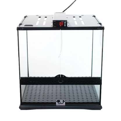 Puppywarmer® Puppy Incubator,"Glass-front incubator with vented top and digital control panel"