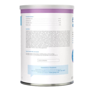 Esbilac® Puppy Milk Replacer,"Back view of milk replacer can label"
