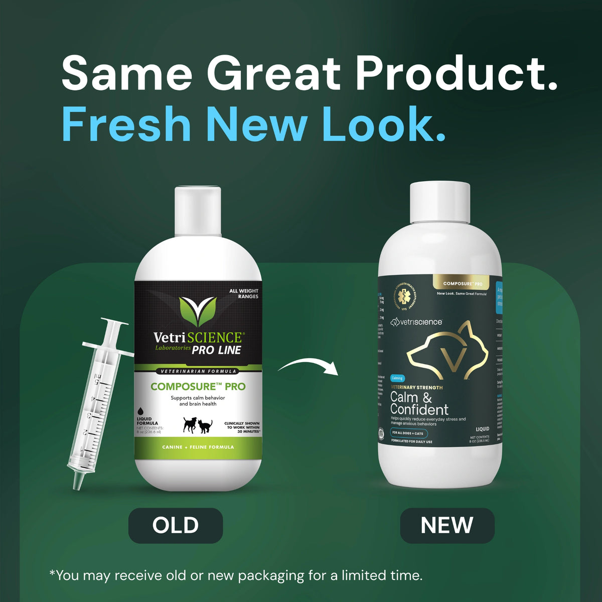 Veterinary Strength Calm & Confident Liquid for Dogs & Cats by VetriScience