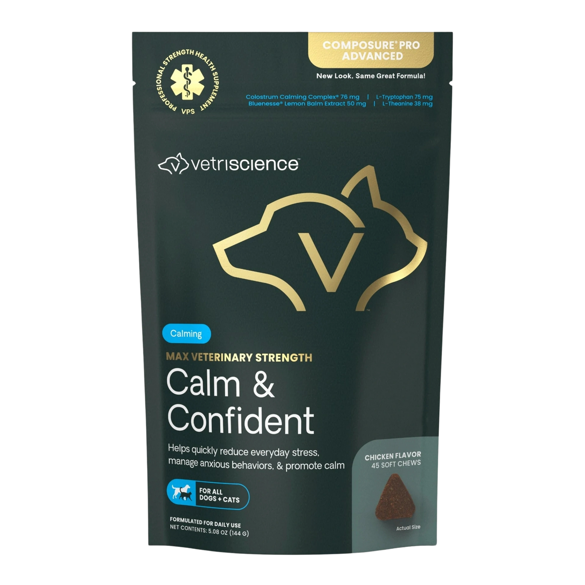 Max Veterinary Strength Calm & Confident for Dogs & Cats by VetriScience