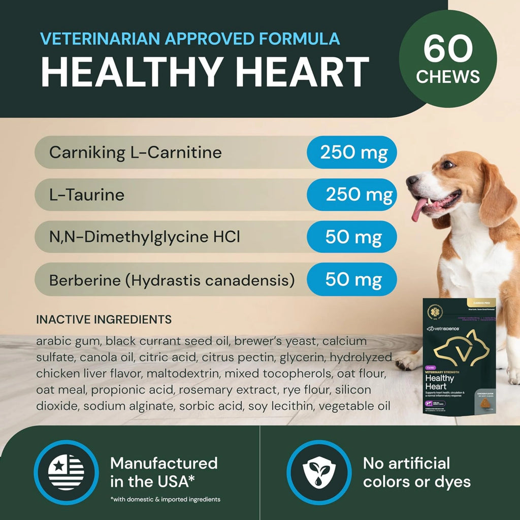 Veterinary Strength Healthy Heart for Dogs & Cats by VetriScience
