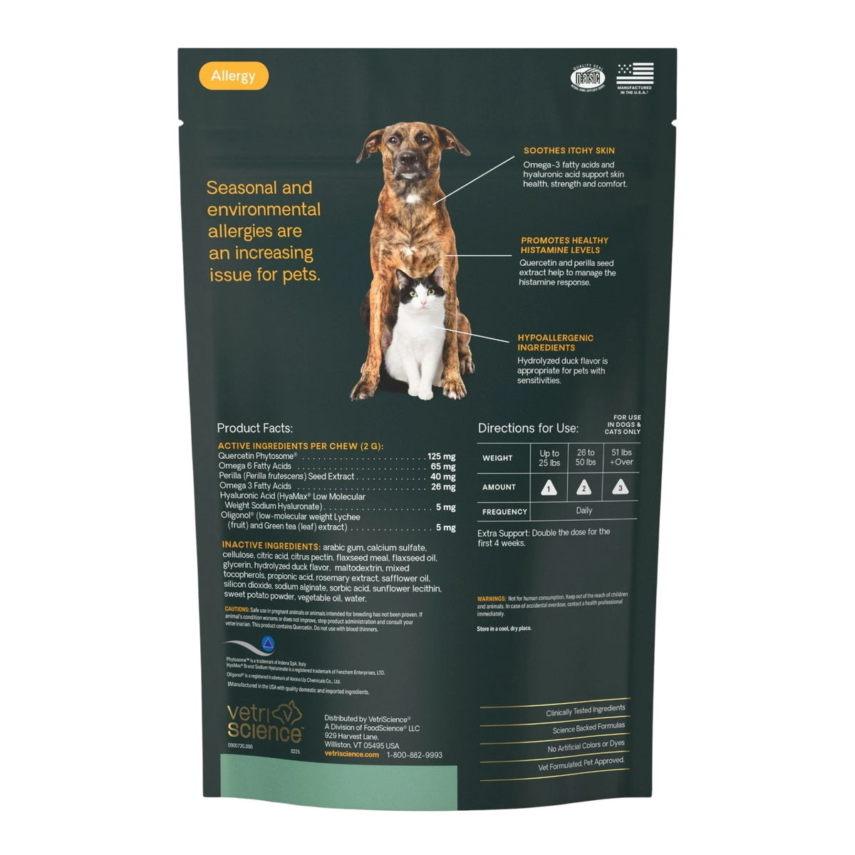 Veterinary Strength Allergy & Itch Support for Dogs & Cats by VetriScience