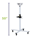 Movable Dryer Stand for Solo-Stream and Duo-Sprint Dryer by Waggz,"White rolling stand with caster base and center holder"