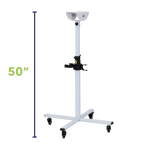 Movable Dryer Stand for Solo-Stream and Duo-Sprint Dryer by Waggz,"White rolling stand with caster base and center holder"