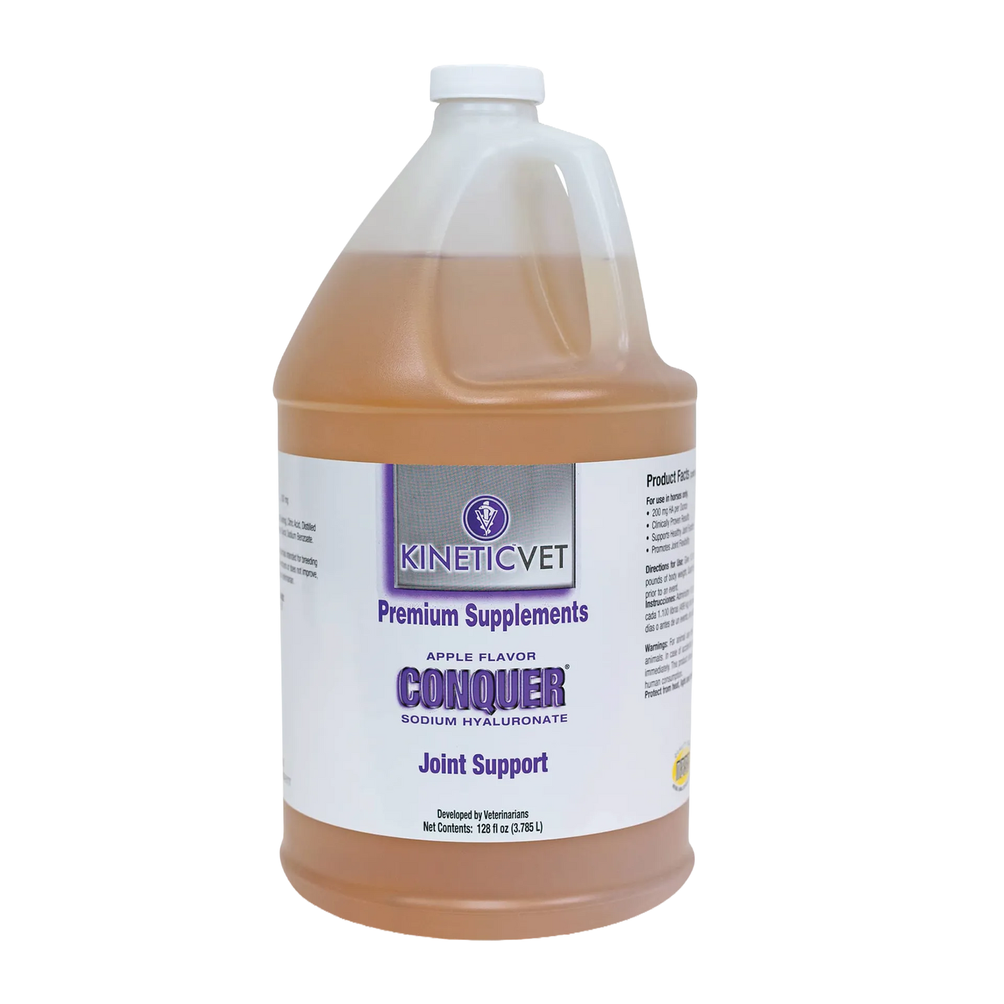 Conquer®,"Large plastic jug with white cap and front label"