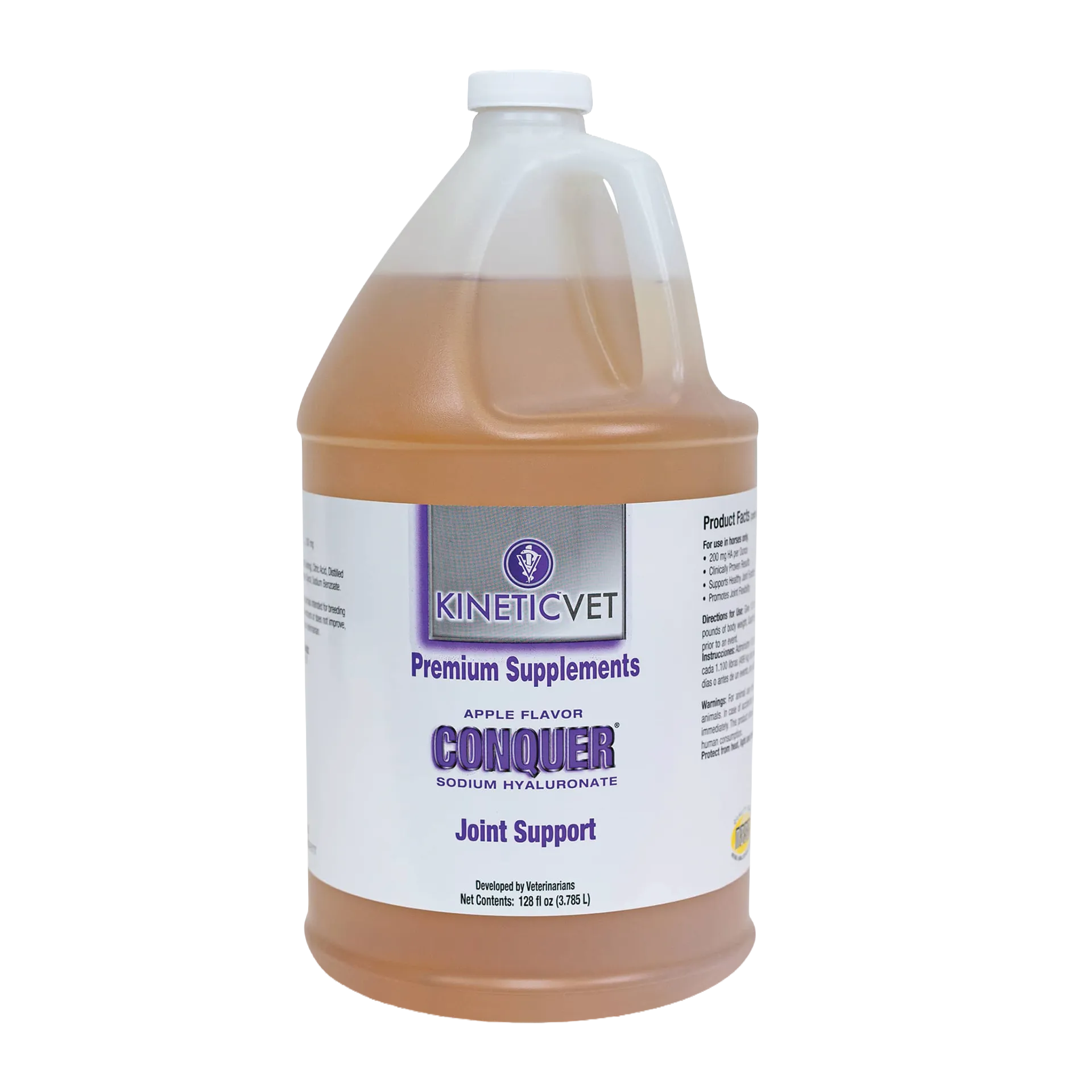 Conquer®,"Large plastic jug with white cap and front label"