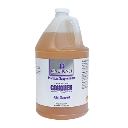 Conquer®,"Large plastic jug with white cap and front label"