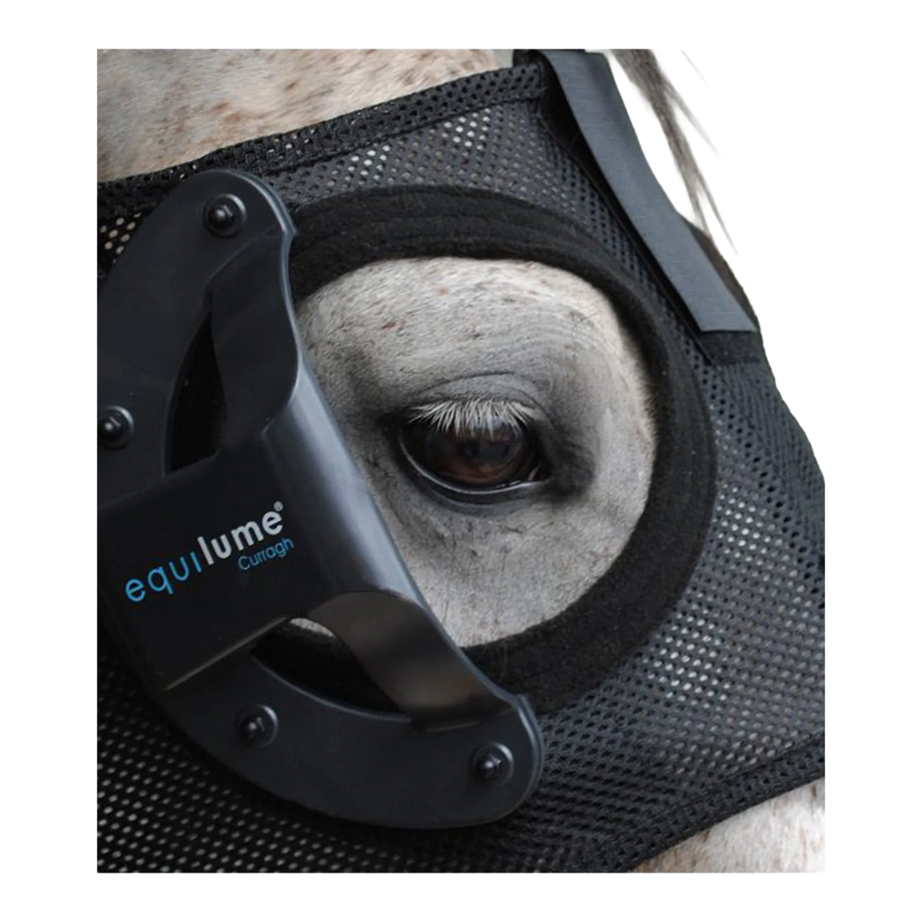 Equilume Replacement Cup,"Black cup attachment mounted on horse eye mask"