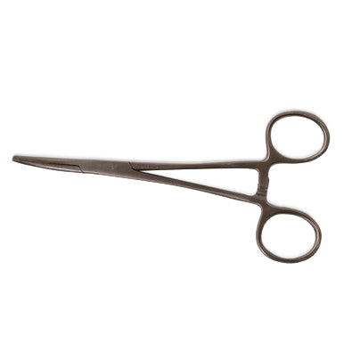 Kelly Forceps,"Straight forceps with finger ring handles"