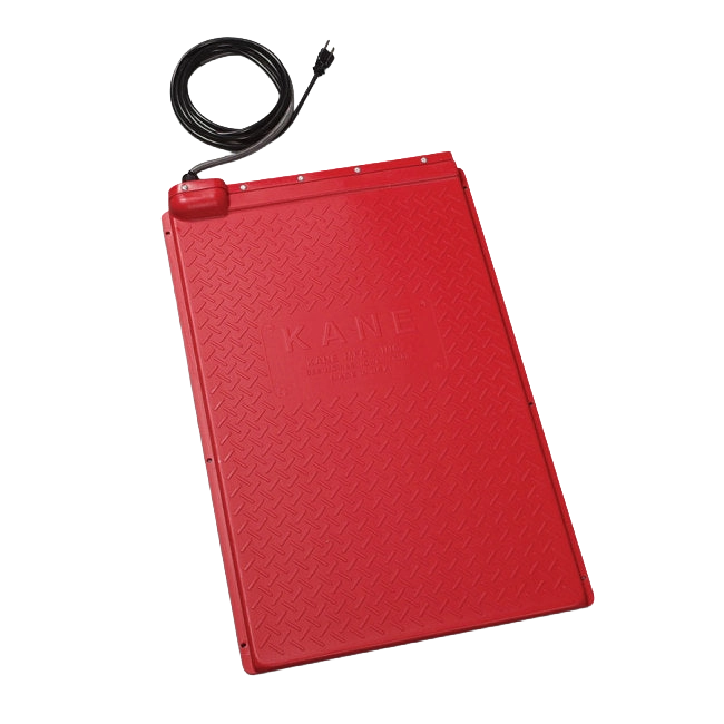 Pet Heat Mat with Rheostat,"Red rectangular heat mat with attached power cord"