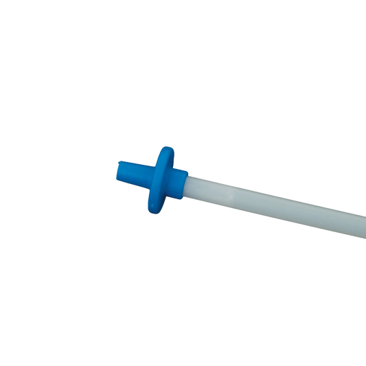 IUI Universal Pipette,"Close-up of blue handle and clear pipette tube"