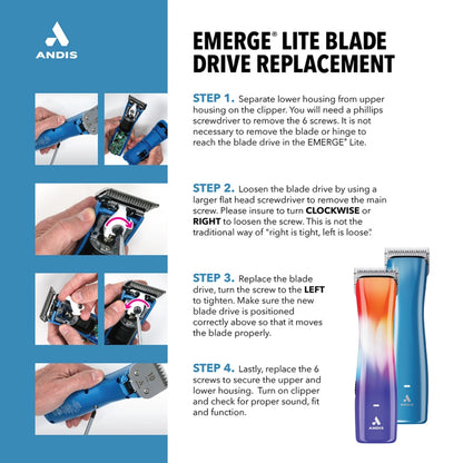 Emerge Lite Clipper Blue by Andis