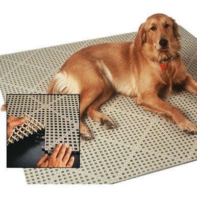 Dri-Dek® Flooring,"Dog lying on interlocking floor tile mat"