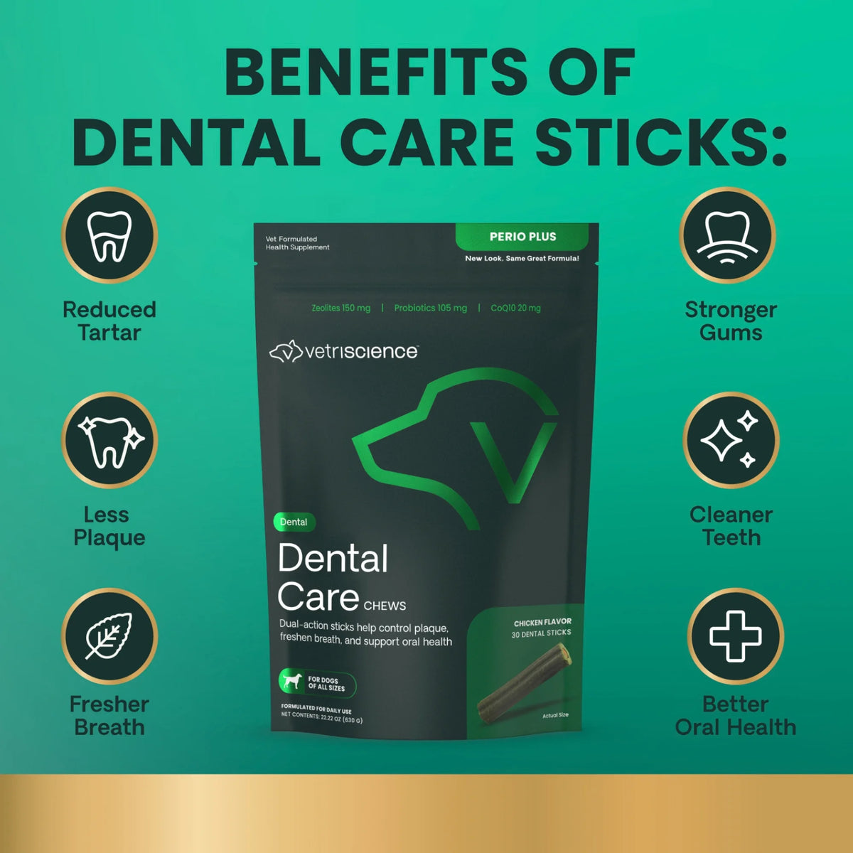 Dental Care Dental Chews for Dogs by VetriScience