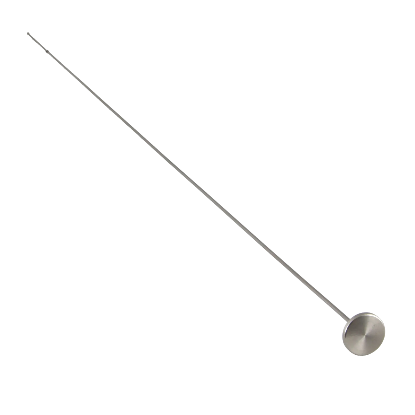 Stylet, Flexible","Long flexible metal stylet with round handle"