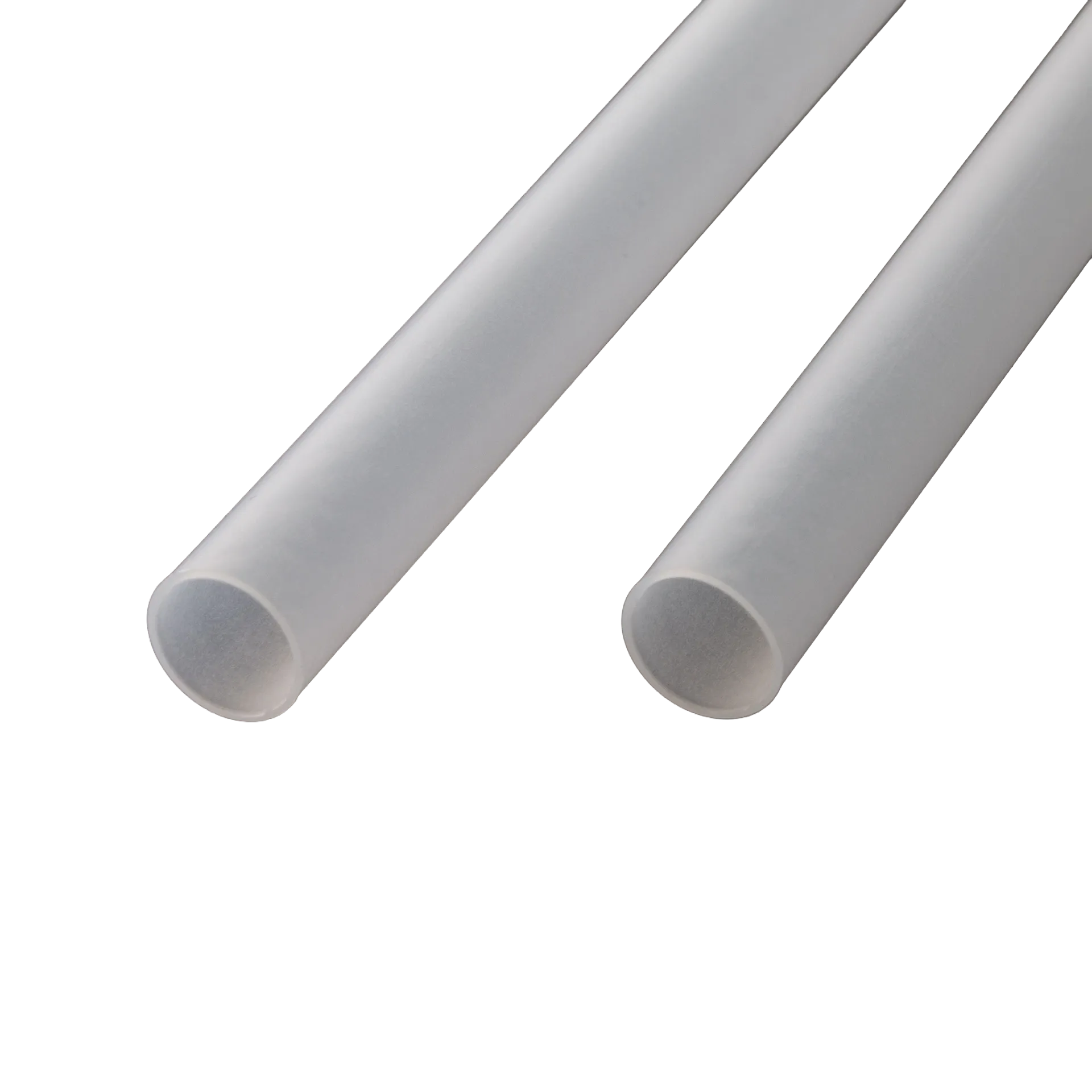 Holding Goblets,"Pair of clear cylindrical tubes with open ends"