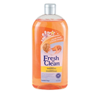 Fresh 'n Clean® Shampoo',"Orange shampoo bottle with silver cap"