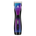 Pulse ZR II - Purple Galaxy Limited Edition Clipper by Andis,"Front view of clipper with purple and blue finish and silver blade"