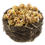 Lafeber Gourmet Garden Veggie Nutri-Berries,"Seed and veggie clusters piled in a twig nest"